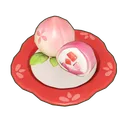 Crimson Tassel Peach Bun