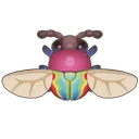 Green Flat-Horned Leaf Beetle